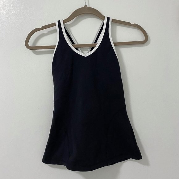 Lululemon Black Crossback Tanktop - Picture 1 of 3